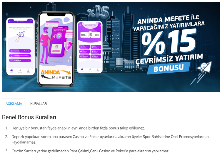 Betvole Mefete Yatırım Yöntemi Aktif